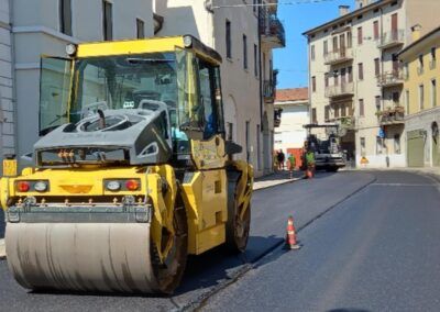 Fresatura e asfaltatura di strade nel Centro Storico di Vicenza | Consultecno Srl
